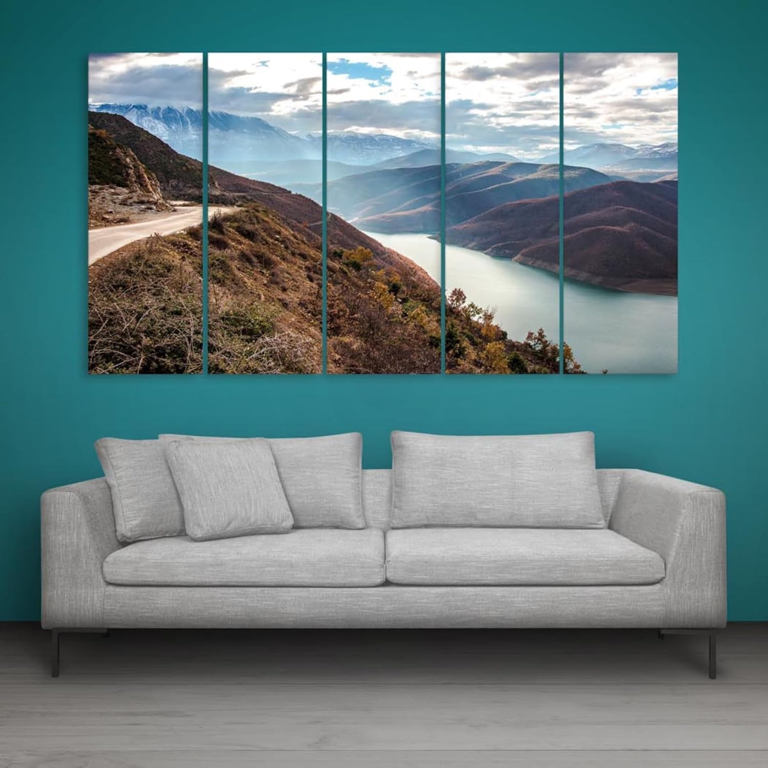inep-b06vydj7t9-close-up-of-5-panel-framed-wall-art-featuring-splash-proof-wooden-mdf-frames-and-vivid-scenery-prints.jpg